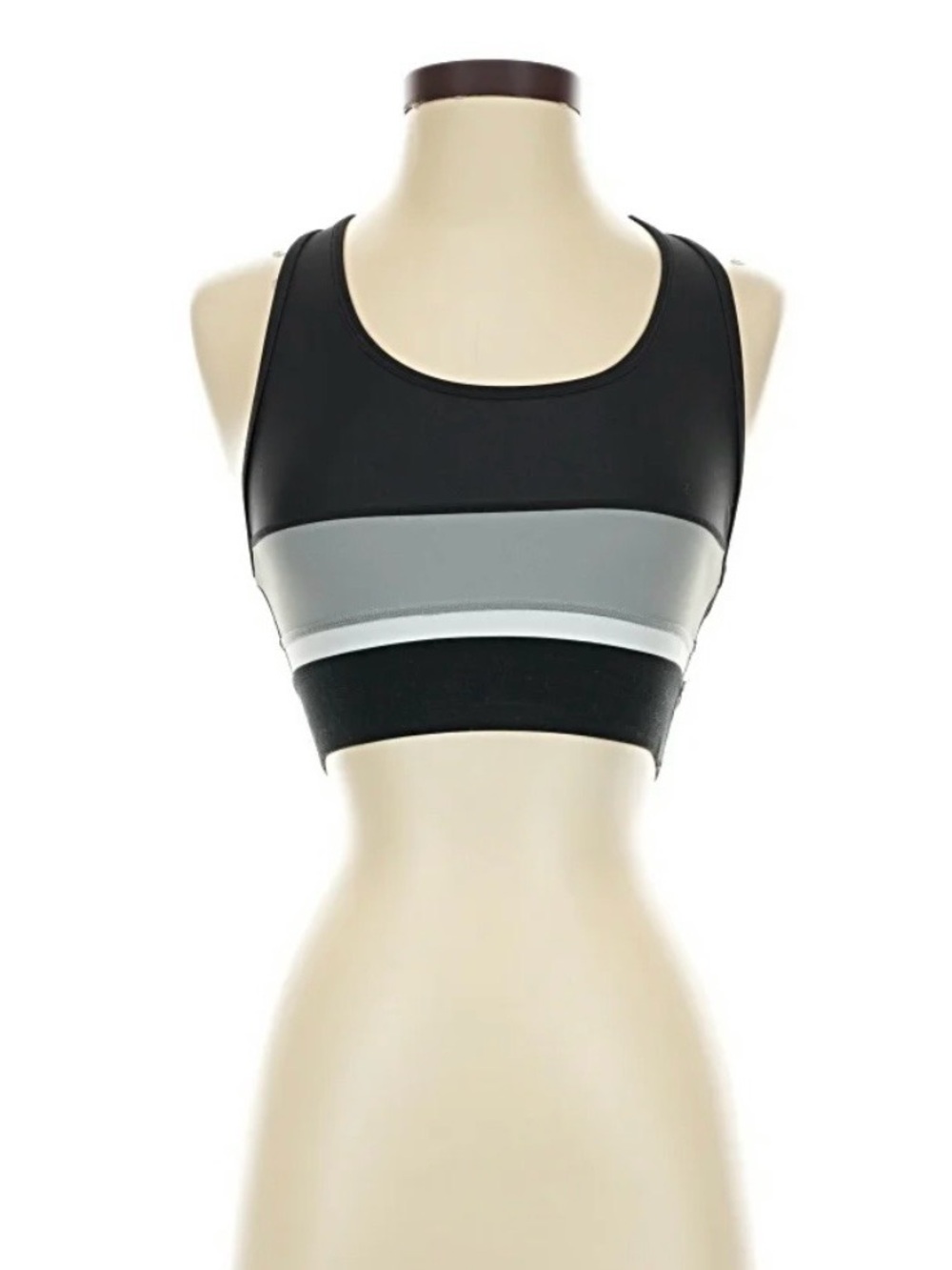 PE NATION Women's Black & Gray Colorblock Sports Bra